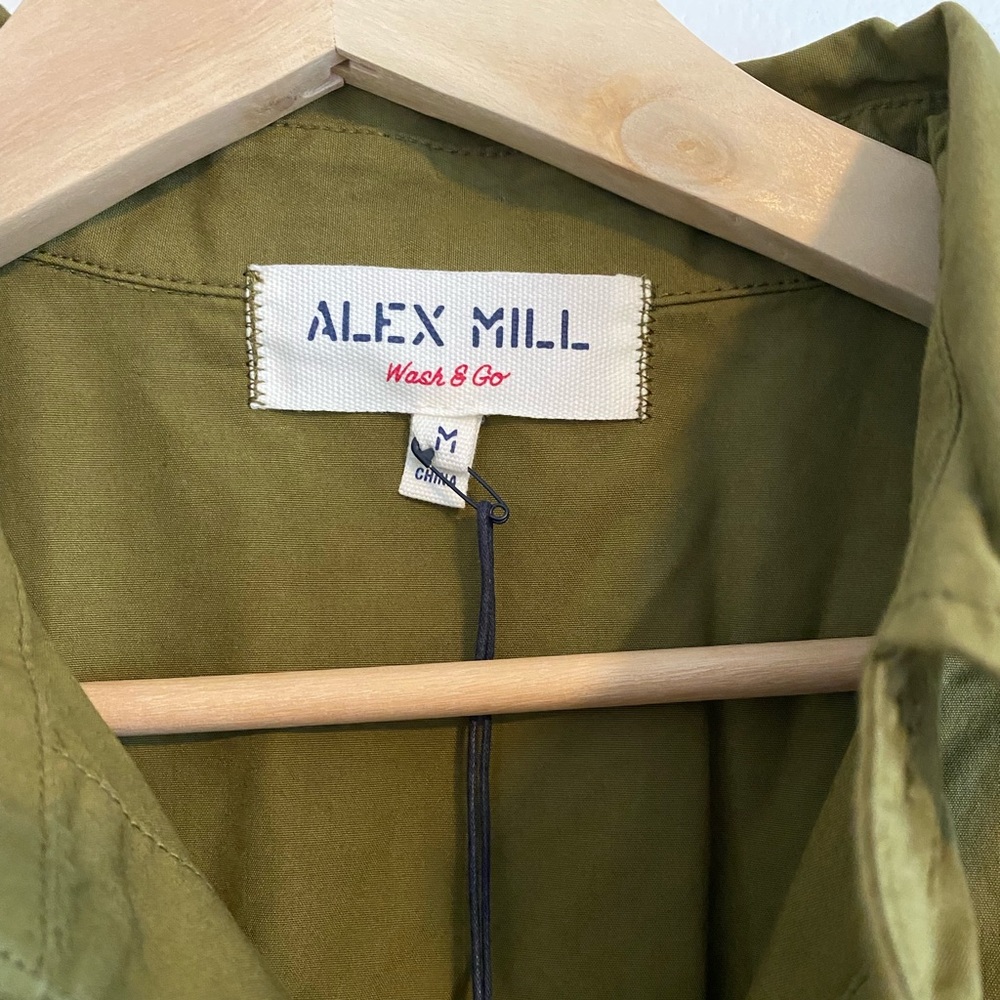 LAST CHANCE! 🔥 NWT Alex Mill Safari Short Jumpsuit in Golden Olive sz M - Picture 8 of 9